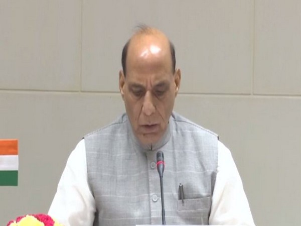 Defence Minister Rajnath Singh during a meeting with Australian counterpart Peter Dutton on Friday.