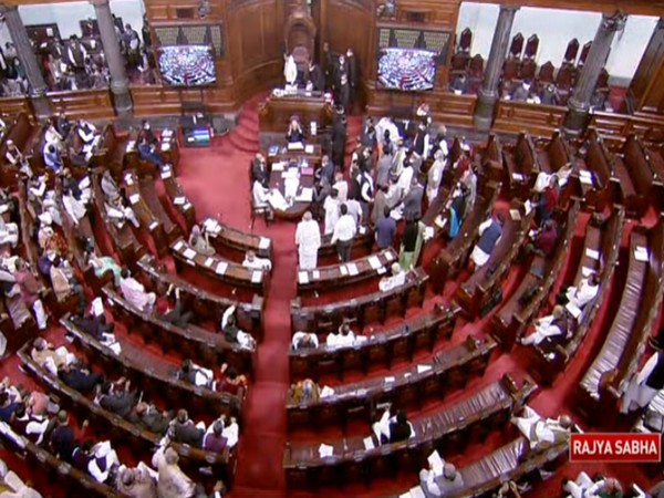 Visuals from Rajya Sabha