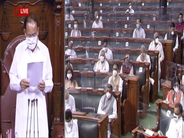 Visual from Rajya Sabha.