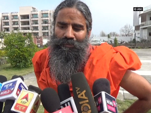 Baba Ramdev speaking to ANI in Haridwar on Friday