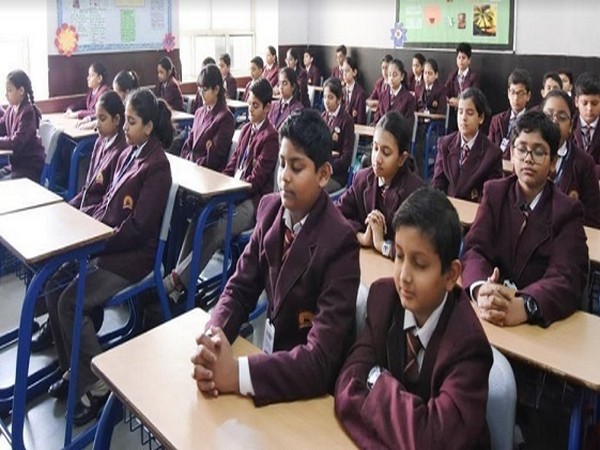 Ramagya School Noida promotes positive mental health - Gita Paath and meditation