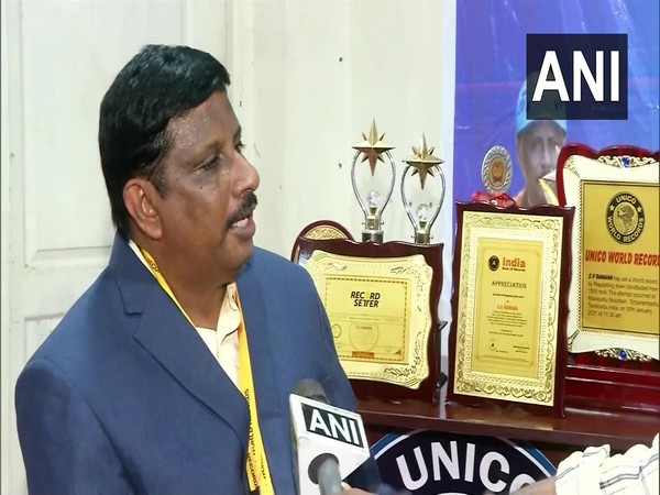 SV Ramana speaking to ANI on Tuesday. (Photo/ANI)