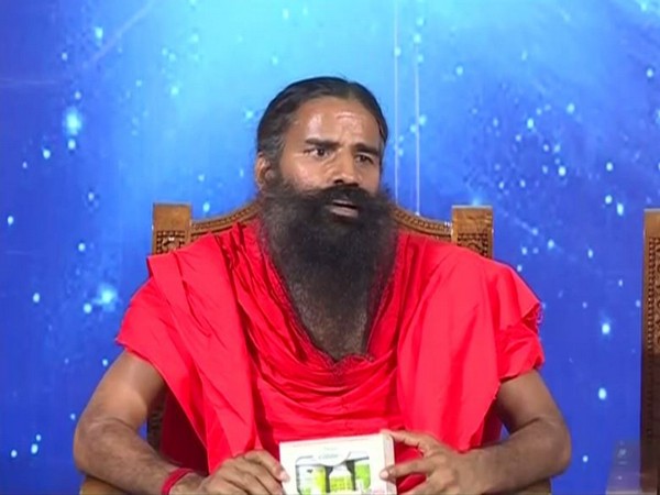 Ramdev addressing a press conference in Haridwar on Wednesday. [Photo/ANI]