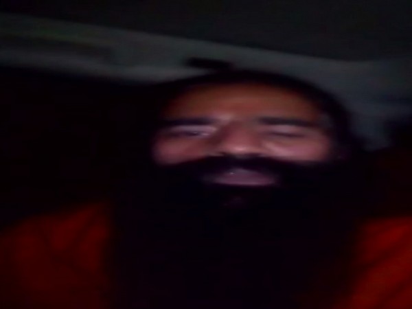Yoga guru Ramdev in a video message on Tuesday. Photo/ANI