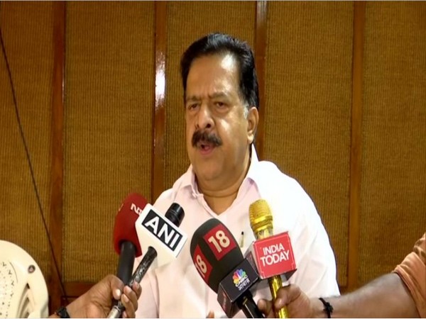 Congress leader Ramesh Chennithala speaking to media. Phot/ANI