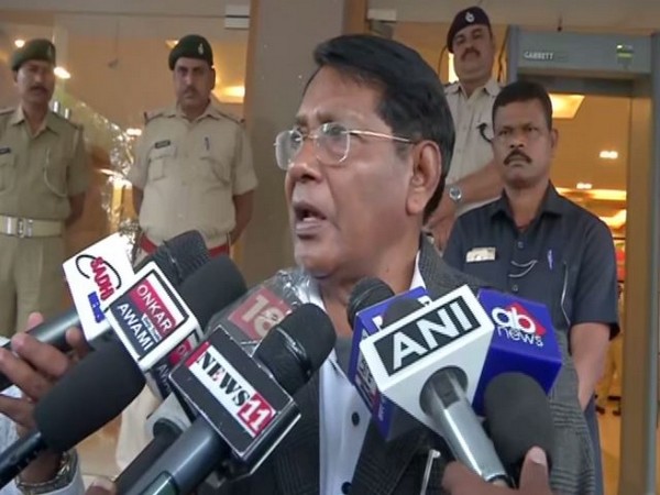 Rameshwar Oraon, Jharkhand Consumers Affairs Minister, speaking to reporters on Monday. Photo/ANI