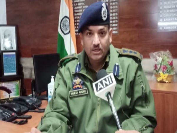 Poonch SSP Ramesh Angral speaking to ANI on Friday. (Photo/ANI)