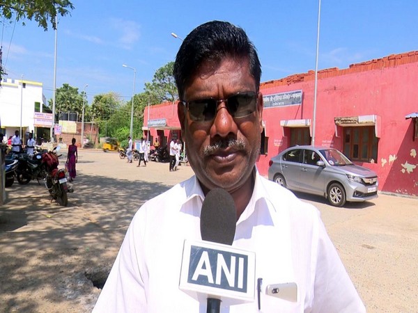 Domnicravi, State Secretary, NamTamilar Katchi Speaks to ANI in Rameswaram on Wednesday. (Photo/ANI)