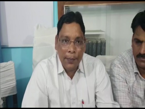 Rajasthan BSP president Ramji Gautam addressing a press conference in Jaipur on Wednesday. Photo/ANI