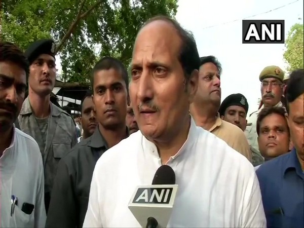 Uttar Pradesh Minister Suresh Rana while speaking to ANI in Lucknow on Wednesday. Photo/ANI