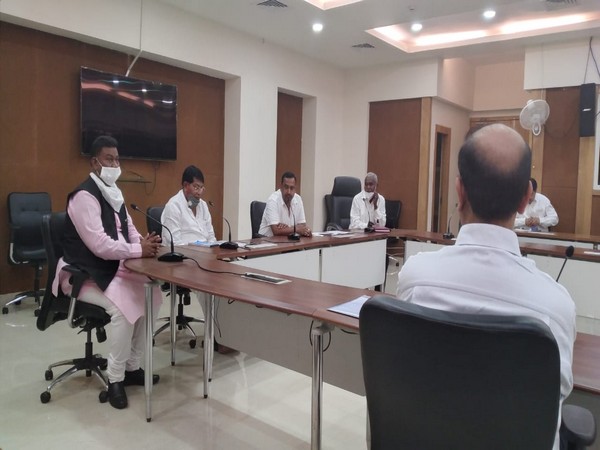 The Sub-Committee of four ministers during its meeting in Ranchi on Monday.      Photo/ANI