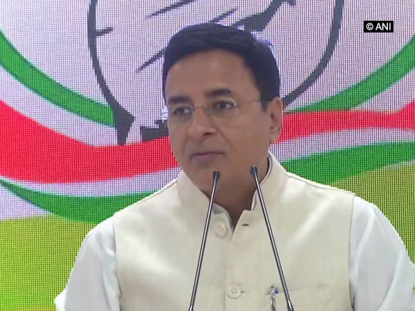 Congress spokesperson Randeep Singh Surjewala addressing the media in New Delhi on Saturday