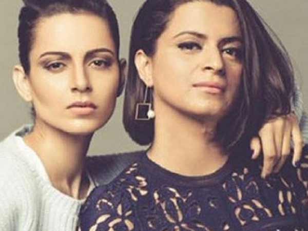 Kangana Ranaut with sister Rangoli Chandel