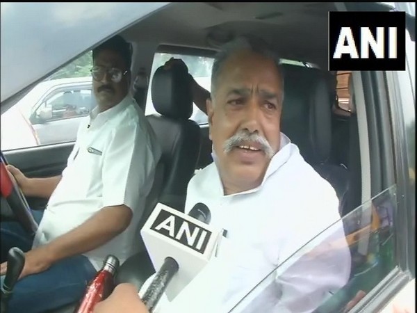 Uttar Pradesh minister Ranvendra Pratap Singh speaking to ANI