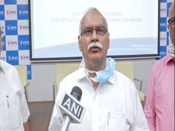 Dr.Bhasker Rao, President Telangana Super Speciality Hospitals Association (TSSHA) speaking to ANI on Tuesday. [Photo/ANI]