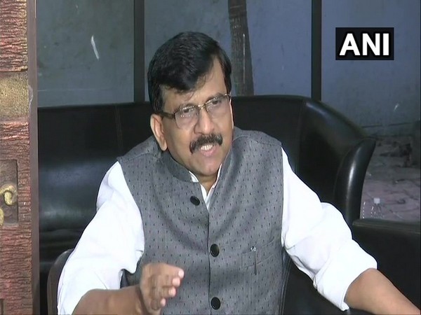 Sanjay Raut speaking to reporters in Mumbai on Monday. 