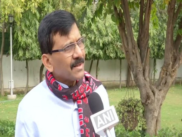 Shiv Sena leader Sanjay Raut speaking to ANI in New Delhi on Friday. Photo/ANI