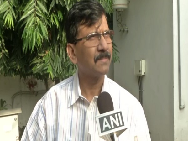 Shiv Sena leader Sanjay Raut speaking to ANI in New Delhi on Monday. (Photo/ANI)