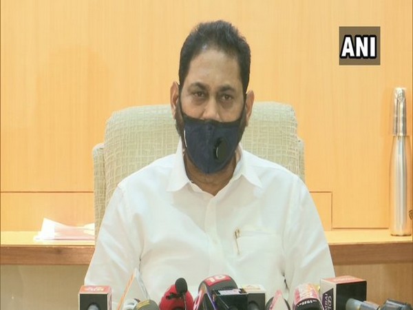 Congress leader Nitin Raut speaking to media on Tuesday. Photo/ANI