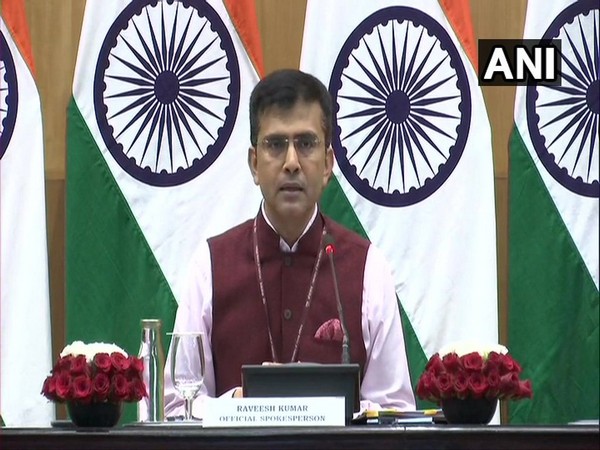 Raveesh Kumar, Ministry of External Affairs Spokesperson in New Delhi on Thursday (Photo/ANI)