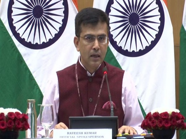 MEA spokesperson Raveesh Kumar speaking to reporters in New Delhi on Thursday. (Photo/ANI)