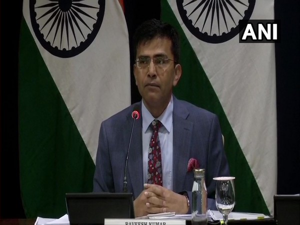 MEA spokesperson Raveesh Kumar addressing a weekly briefing on Thursday.