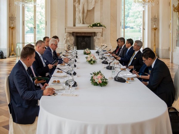 External Affairs Minister S. Jaishankar holds delegation-level talks with his Polish counterpart Jacek Czaputowicz on Thursday in Warsaw (Picture Credits: Jaishankar/Twitter)