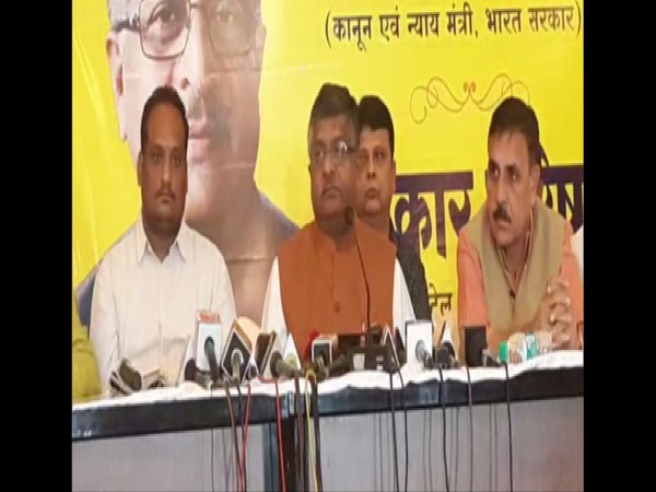 Union Minister Ravi Shankar Prasad speaking to media persons in Nagpur on Wednesday. Photo/ANI