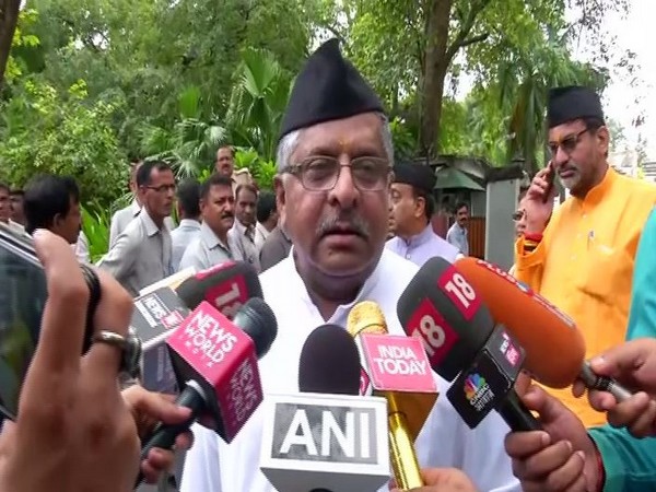 Union Law Minister Ravi Shankar Prasad at the RSS event on Thursday. Photo/ANI
