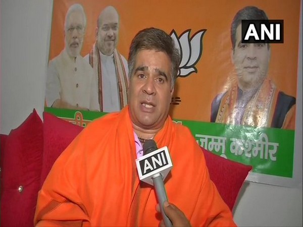Jammu and Kashmir BJP President Ravinder Raina while talking to ANI. (Photo/ANI)