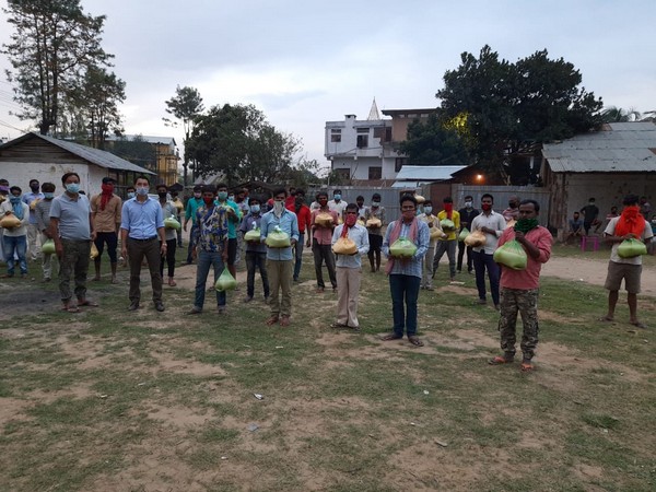The labourers who are stranded at Dimapur.