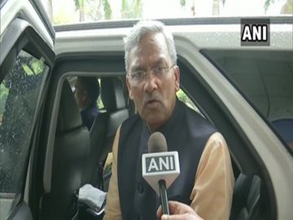 Uttarakhand Chief Minister Trivendra Singh Rawat speaking to ANI on Saturday. 