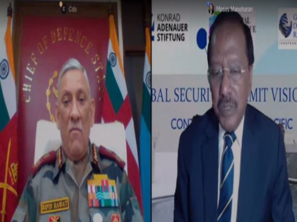 Chief of Defence Staff General Bipin Rawat delivering a keynote address the Global Dialogue Security Summit on Friday.