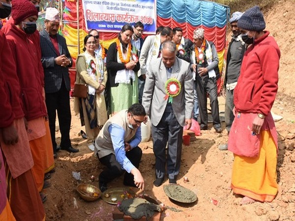 The reconstruction work of the 66th school in Nepal, under the Indian grant assistance, started in Dakshinkali Municipality on Wednesday.