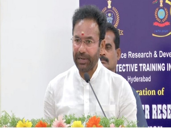 G Kishan Reddy speaking at the inauguration of National Cyber Research centre in Hyderabad.