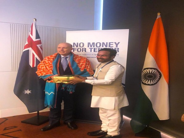 Minister of State for Home Affairs G Kishan Reddy along with Australia's Minister of Home Affairs, Peter Dutton in Melbourne