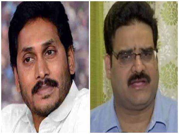 Andhra Pradesh Chief Minister Jaganmohan Reddy and BJP leader Lanka Dinakar (File photo)