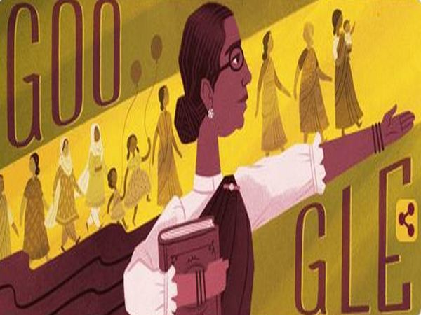 Muthulakshmi Reddi doodle, Image Courtesy: Google