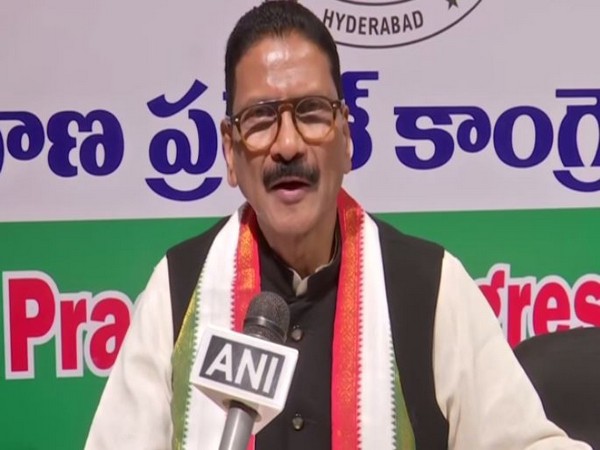 Telangana Congress leader Marri Shashidar Reddy in oncversation with ANI on Monday. Photo/ANI