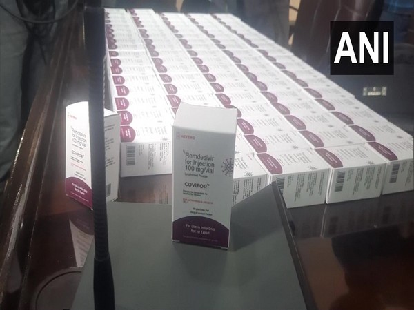Remdesivir injections seized by Gujarat police on Wednesday. (Photo/ ANI)