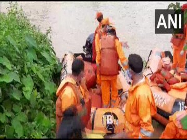Visuals from the rescue operations carried out by NDRF in Goalpara, Assam on Monday. Photo/ANI