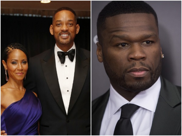 Will Smith, Jada Pinkett Smith and rapper 50 cent