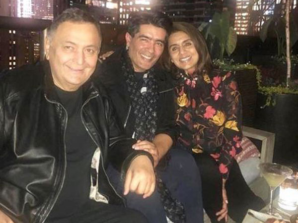 Rishi Kapoor, Manish Malhotra and Neetu Kapoor, Image courtesy: Instagram