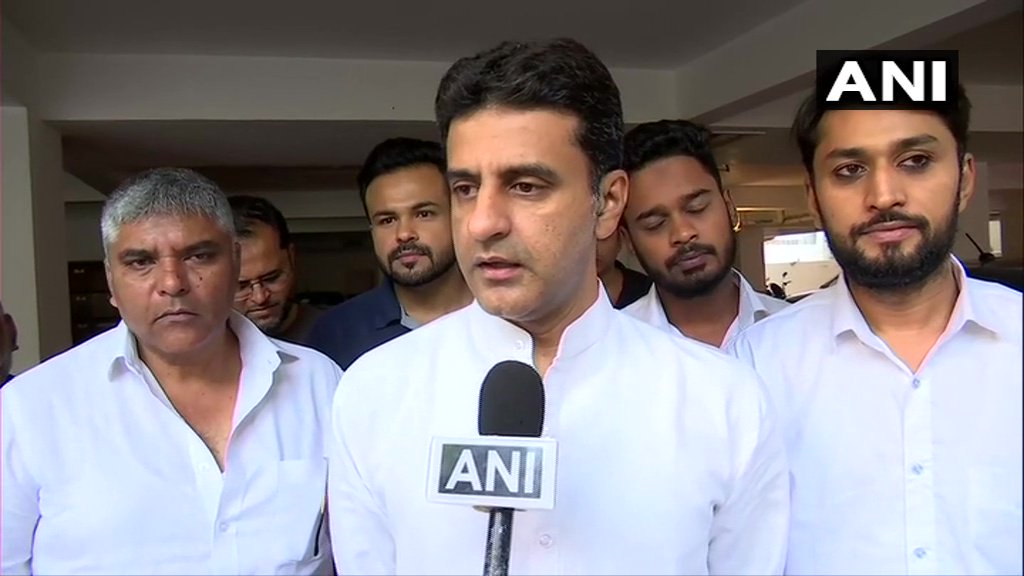 Congress leader Rizwan Arshad speaking to ANI on Monday. Photo/ANI