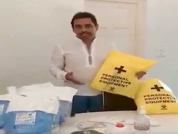 Businessman Robert Vadra during the video message released on Monday. Photo/ANI