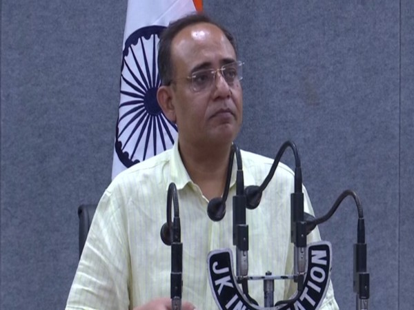 Jammu and Kashmir Principal Secretary Rohit Kansal speaking at a press conference on Thursday. Photo/ANI