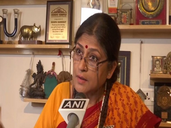 BJP Rajya Sabha member Roopa Ganguly speaking to ANI on Wednesday