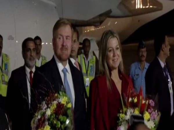 King of The Netherlands, Willem-Alexander and Queen Maxima arrived in India for a five-day visit. Photo/ANI