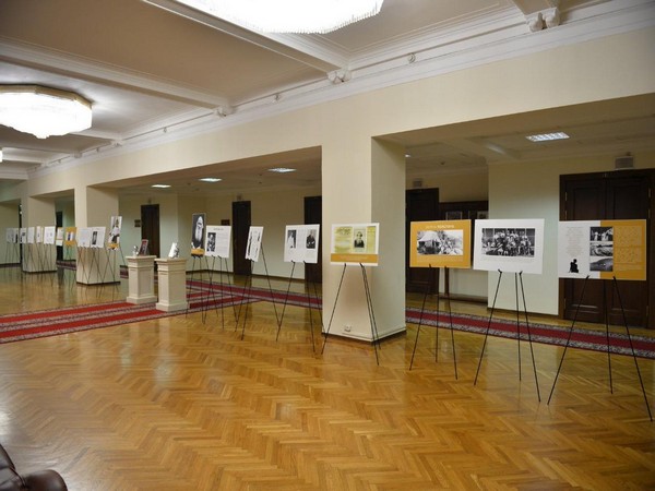 A view of exhibition dedicated to the friendship between Mahatma Gandhi and Leo Tolstoy on October 2 in Moscow. Photo/ANI