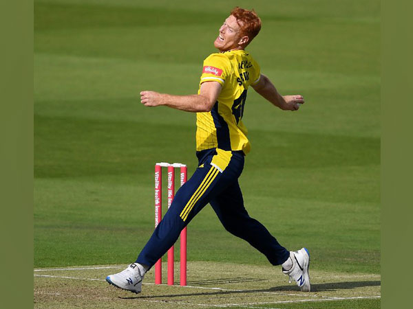 Pacer Ryan Stevenson (Photo/ Hampshire Cricket Twitter)